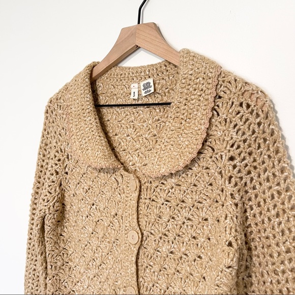 RARE Moth Anthro Spiced Eggnog Cardigan Sweater - Picture 3 of 8